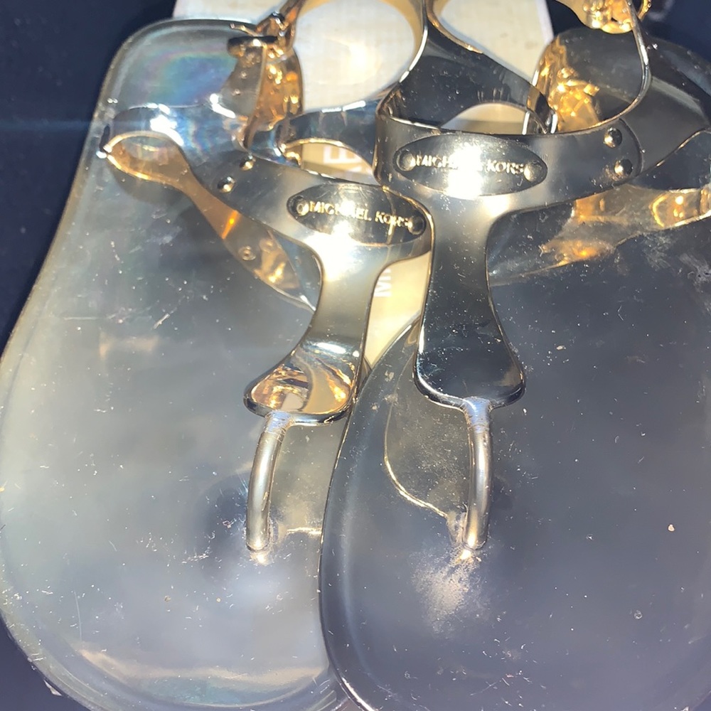 Mk Plate Jelly Sandels